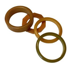 Vintage Bakelite Napkin Rings Lot of 4 Tested